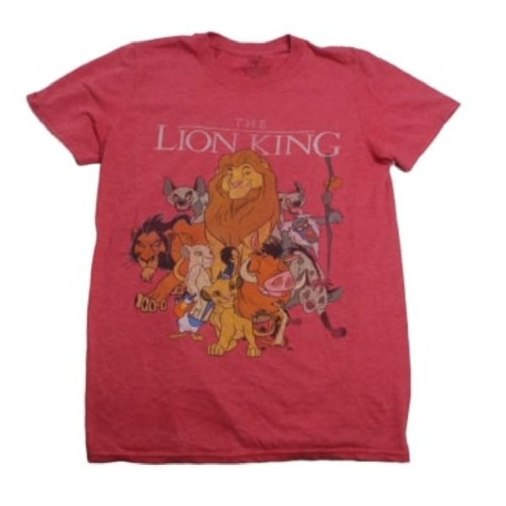 Disney The LION KING Red Distressed Tshirt S